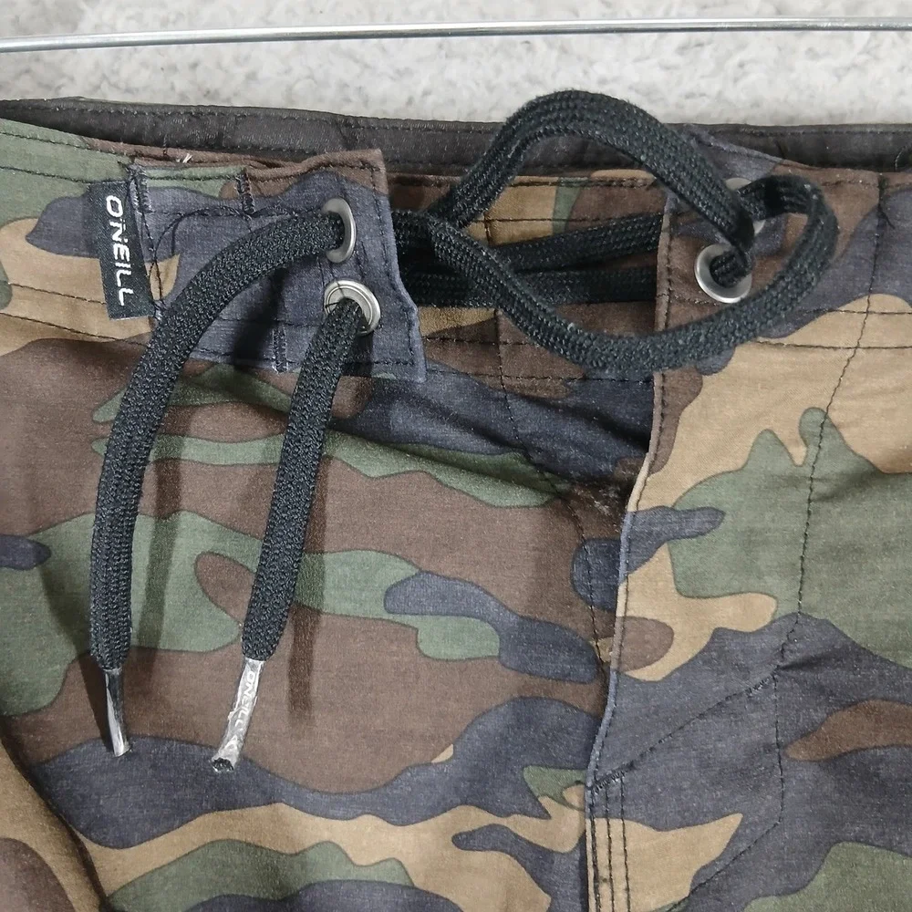 O'Neill‎ Hyperfreak Board Shorts Camouflage Swim Trunks Stretch Size 28